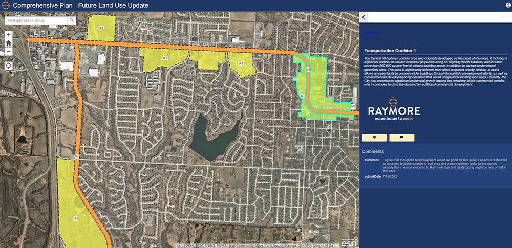 Raymore Land Map