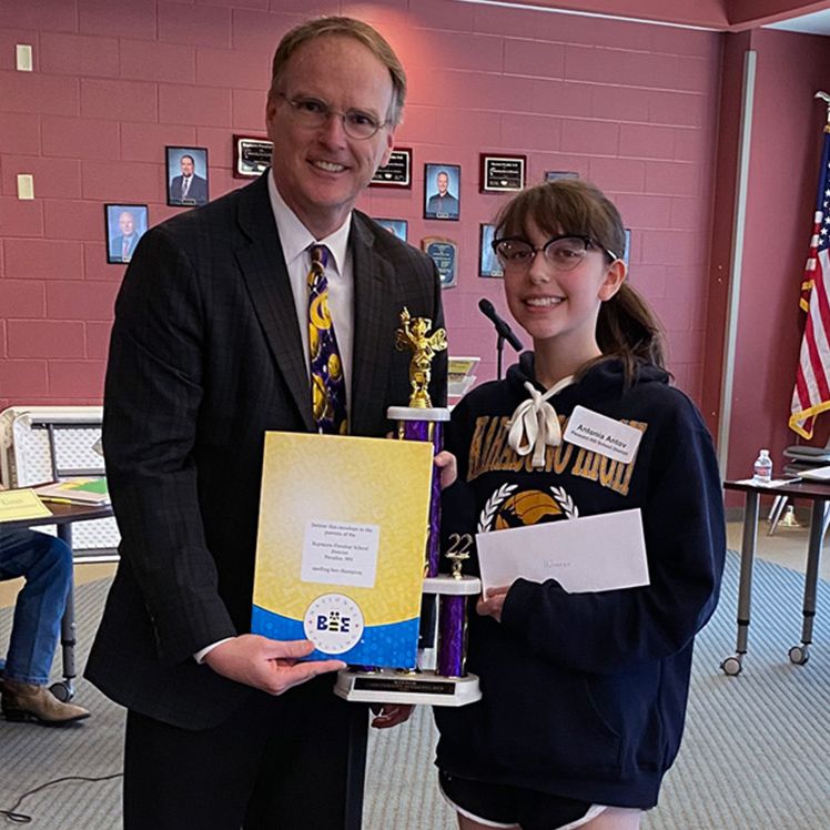 Pleasant Hill’s Antonia Antov wins Cass County Spelling Bee