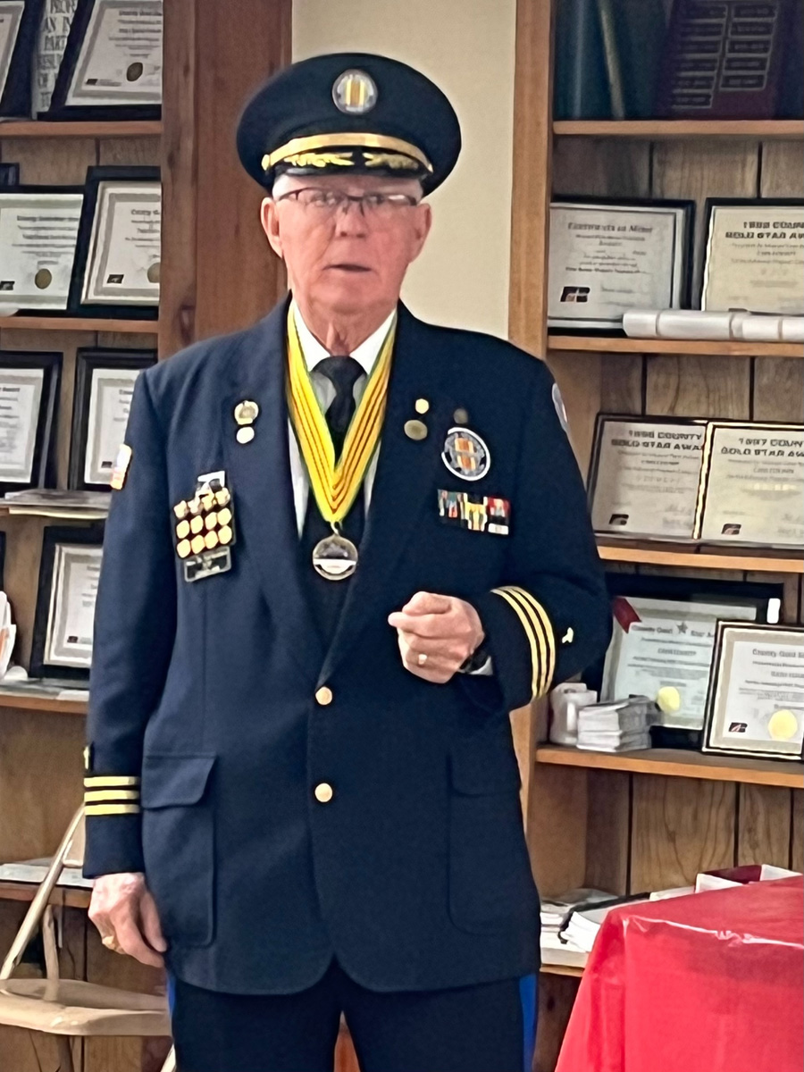 Rev. Dr. Ed “Doc” Golden speaks with local Daughters of the American Revolution chapter