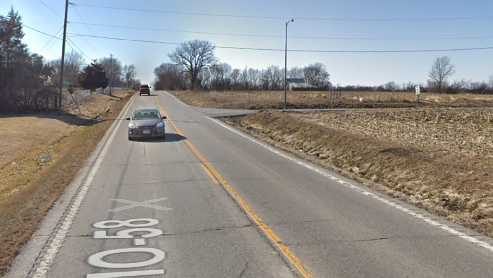 closure of state Route 58 at Ward Road